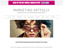 Tablet Screenshot of marketingartfully.com